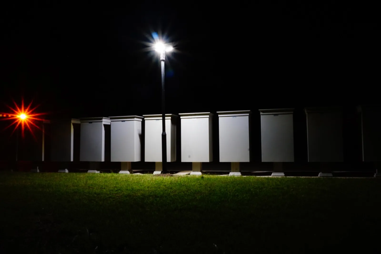 Aubrey TX Mail Box Kiosk Lighting Solar