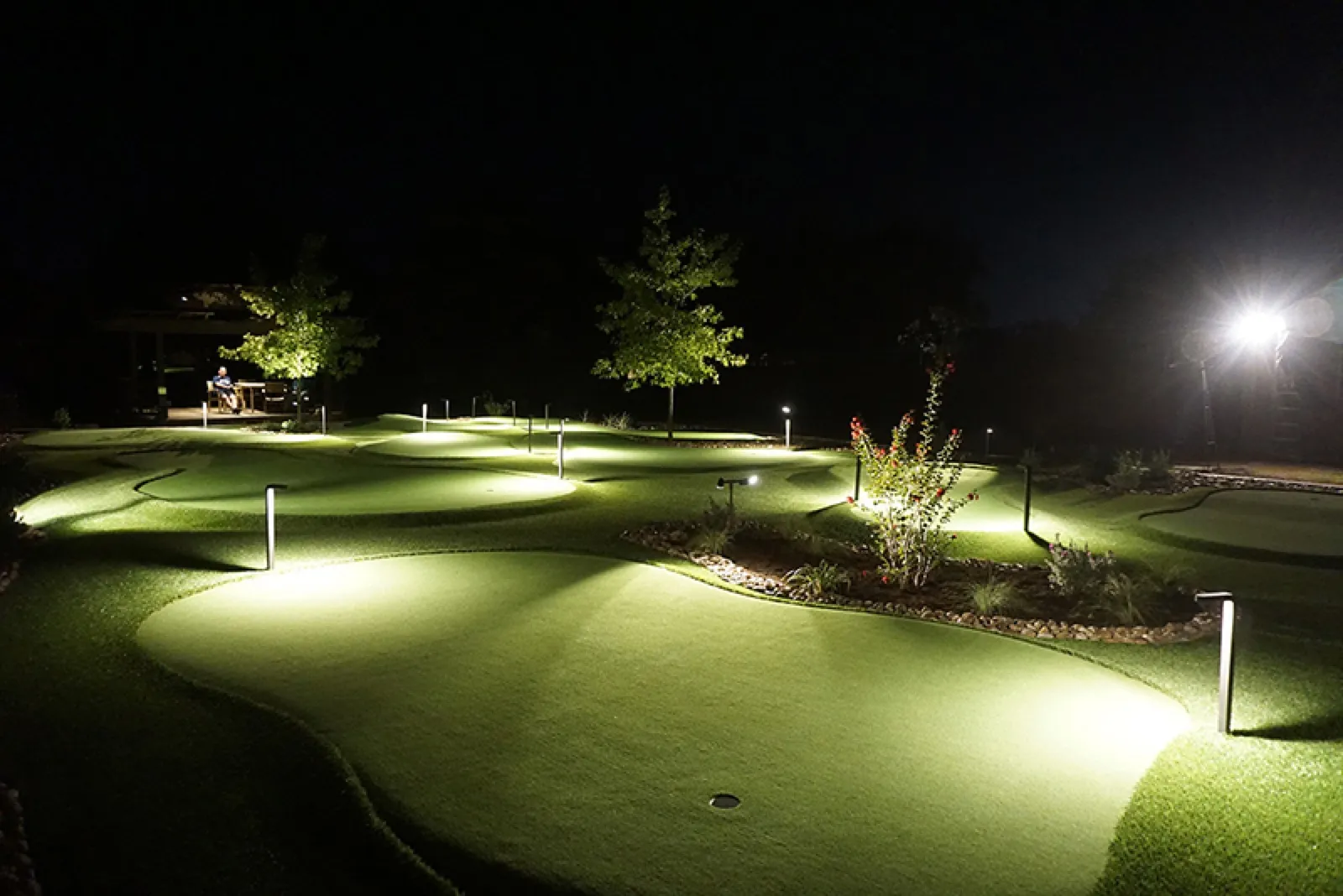 Boerne TX LED Putting Green Lighting Landscape
